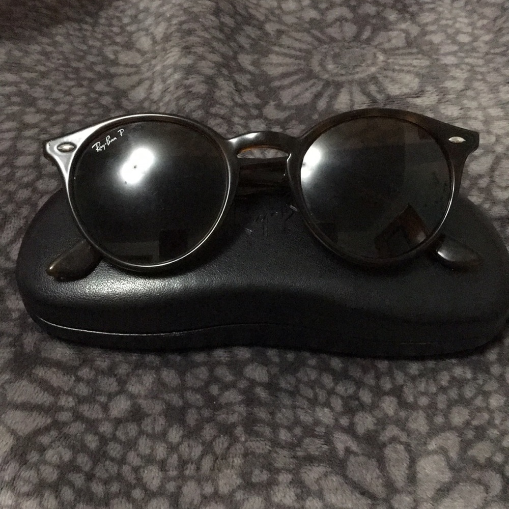 RayBan Polarized Round Sunglasses